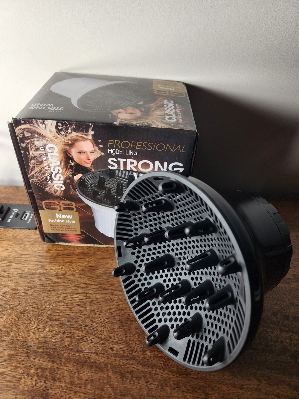 Classic Professional Strong Hair Diffuser - Black